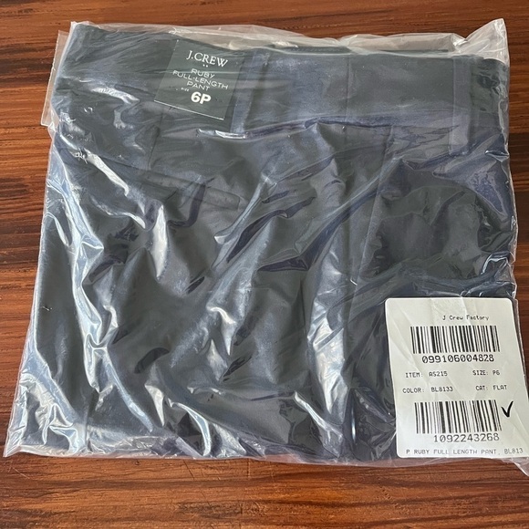 J. Crew Factory Petite Full length Ruby pants in stretch twill AS215 Navy - Picture 5 of 7